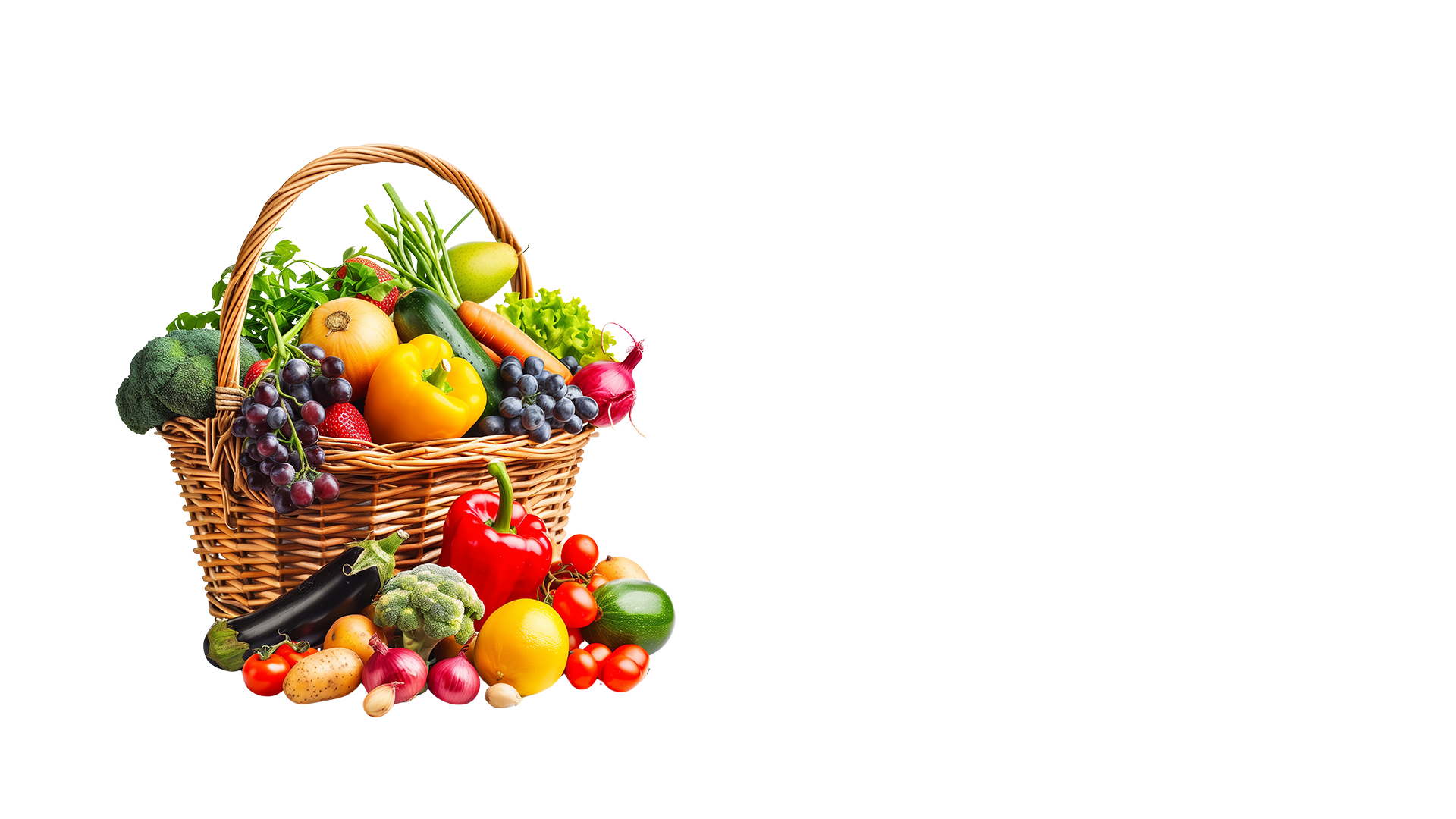 Fresh fruits and vegetables from local farmers